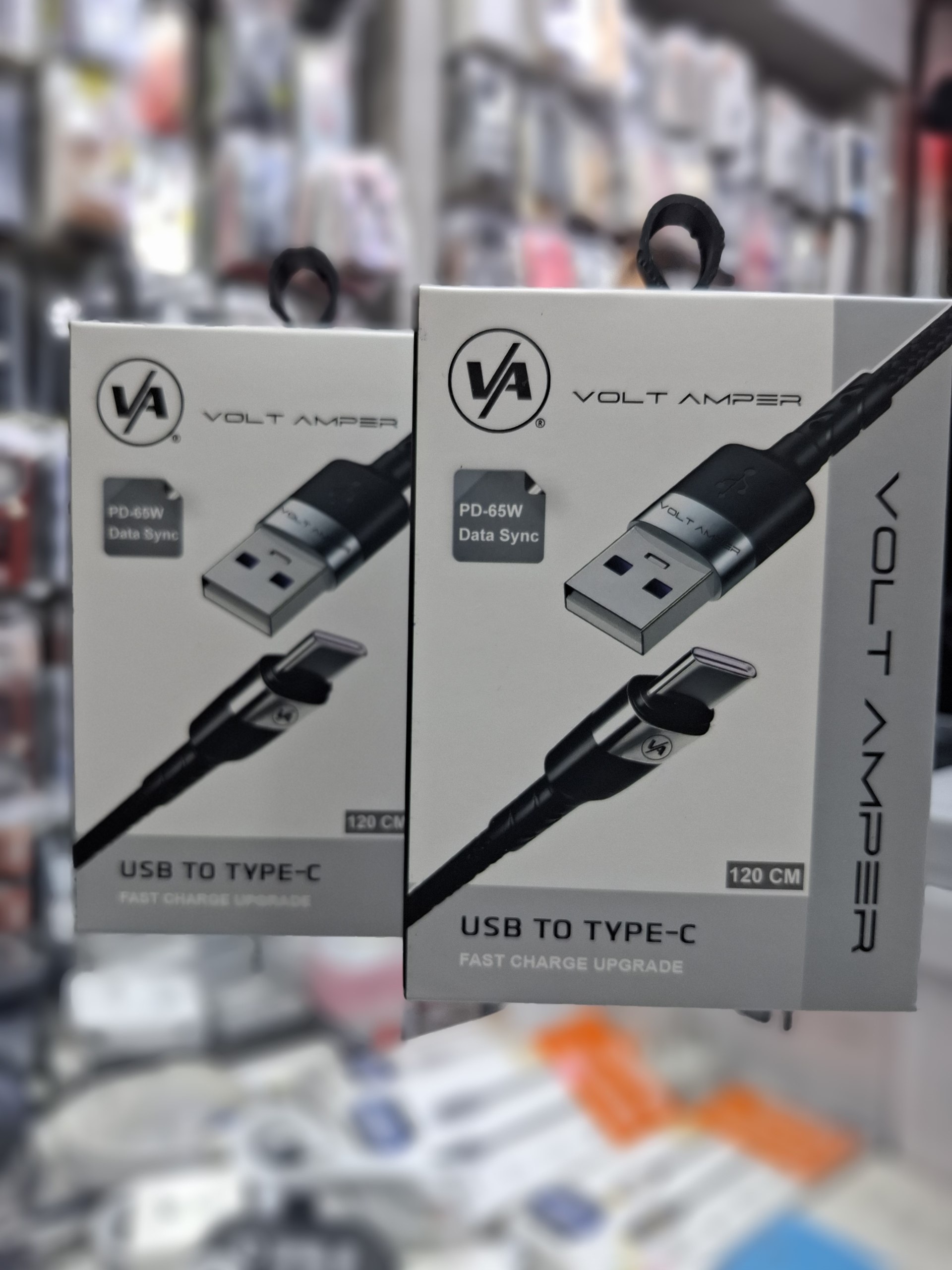 کابل شارژر سیلیکونی Type-C ولت آمپر مدل VA95