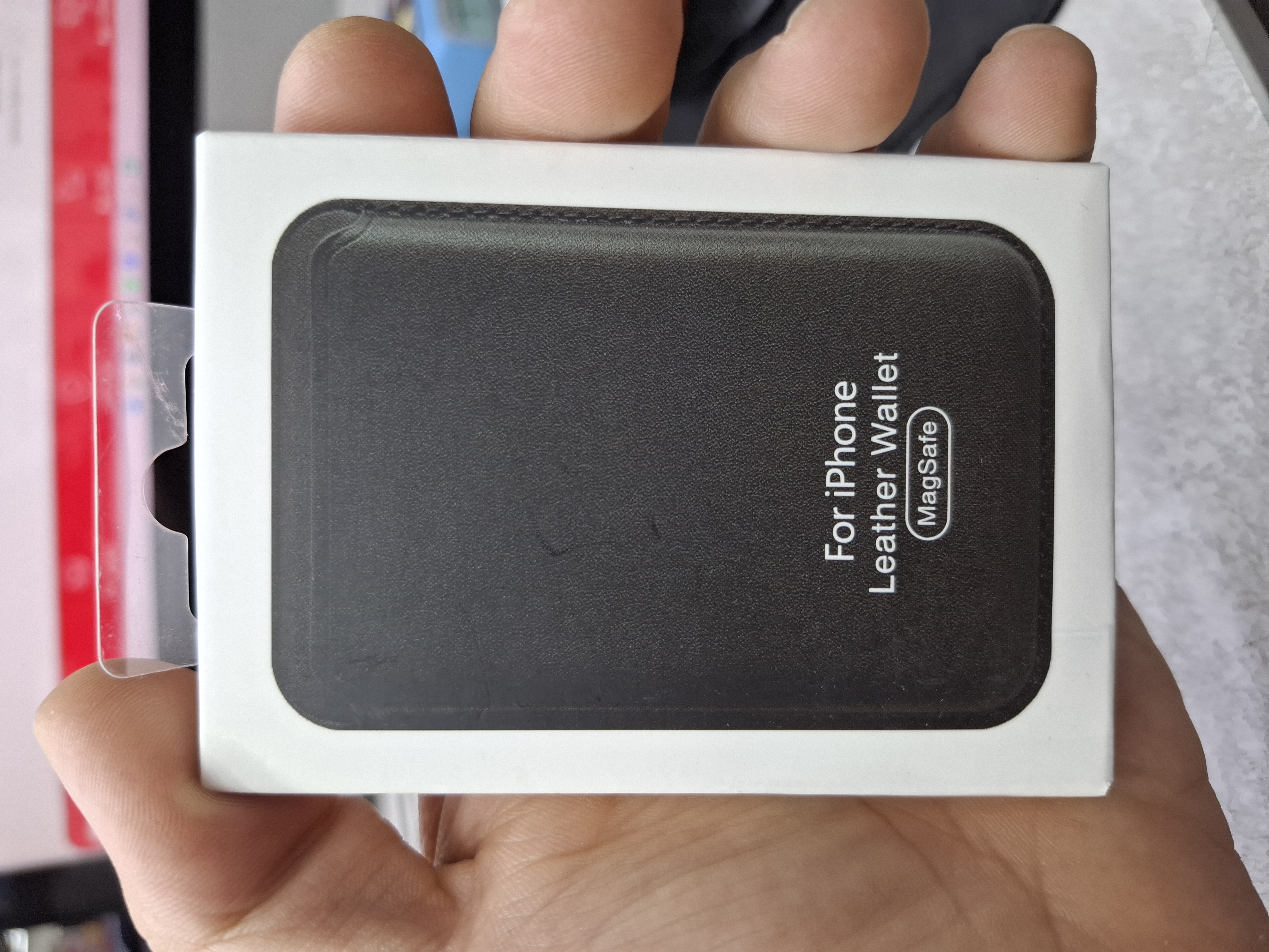 جا کارتی موبایل مدل Leather Wallet MagSafe