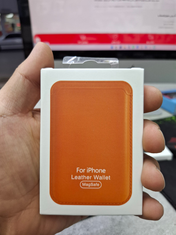 جا کارتی موبایل مدل Leather Wallet MagSafe