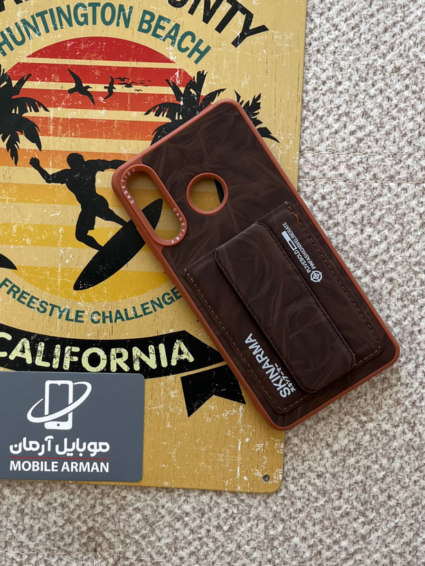 قاب گوشی هواوی P30 lite طرح چرم جاکارتی دار