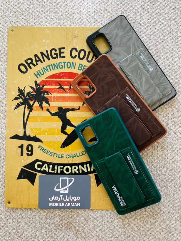 Samsung A51 Leather-Style Case with Card Holder