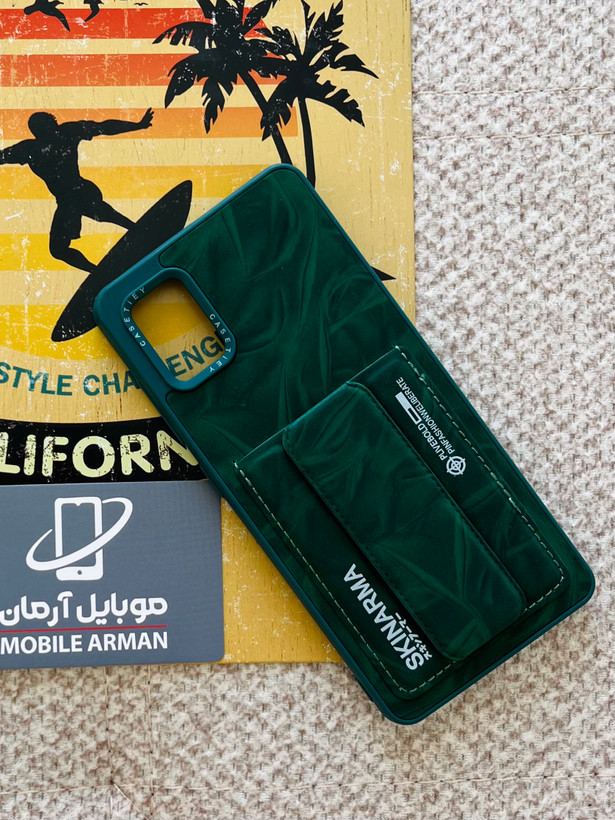 قاب گوشی سامسونگ A51 طرح چرم جاکارتی دار