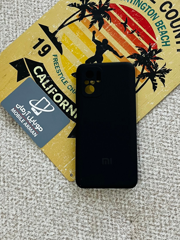 Original Black Silicone Case for Xiaomi Note 10 (4G) / Poco M5s