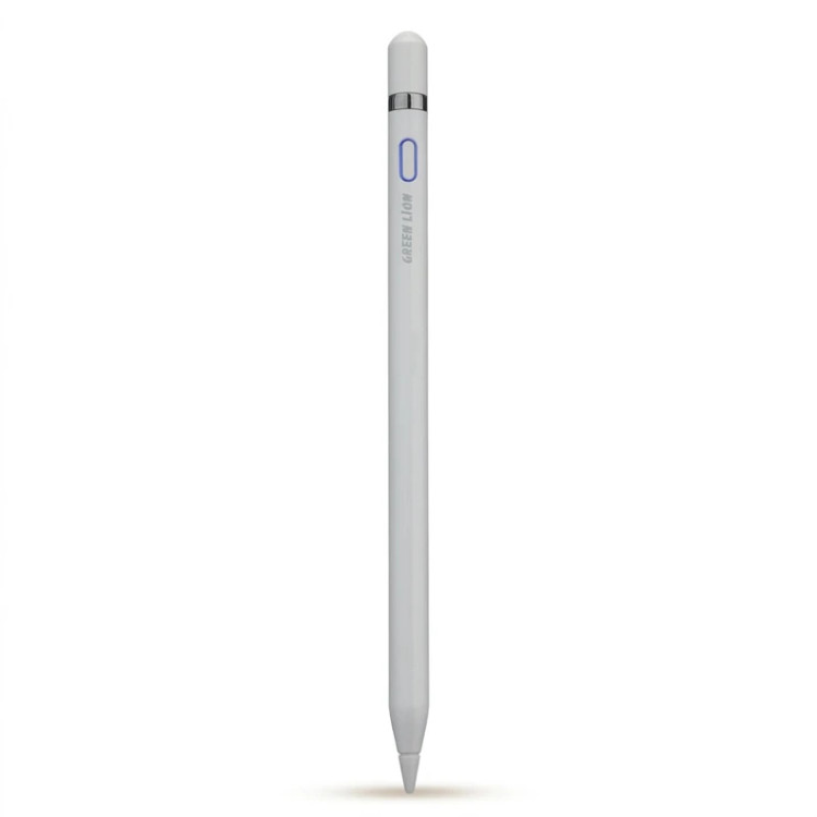 قلم لمسی گرین لاین مدل Universal Pencil 2 مناسب برای دستگاههای دارای نمایشگر لمسی خازنی با سیستمعاملهای Android، iOS و Windows، دارای نوک قابل تعویض 1.5 میلیمتری، شارژ Type-C، زمان شارژ 80 تا 100 دقیقه و باتری 140 میلیآمپر ساعتی