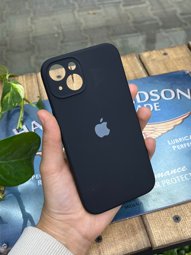 Original Black Silicone Case for iPhone 13