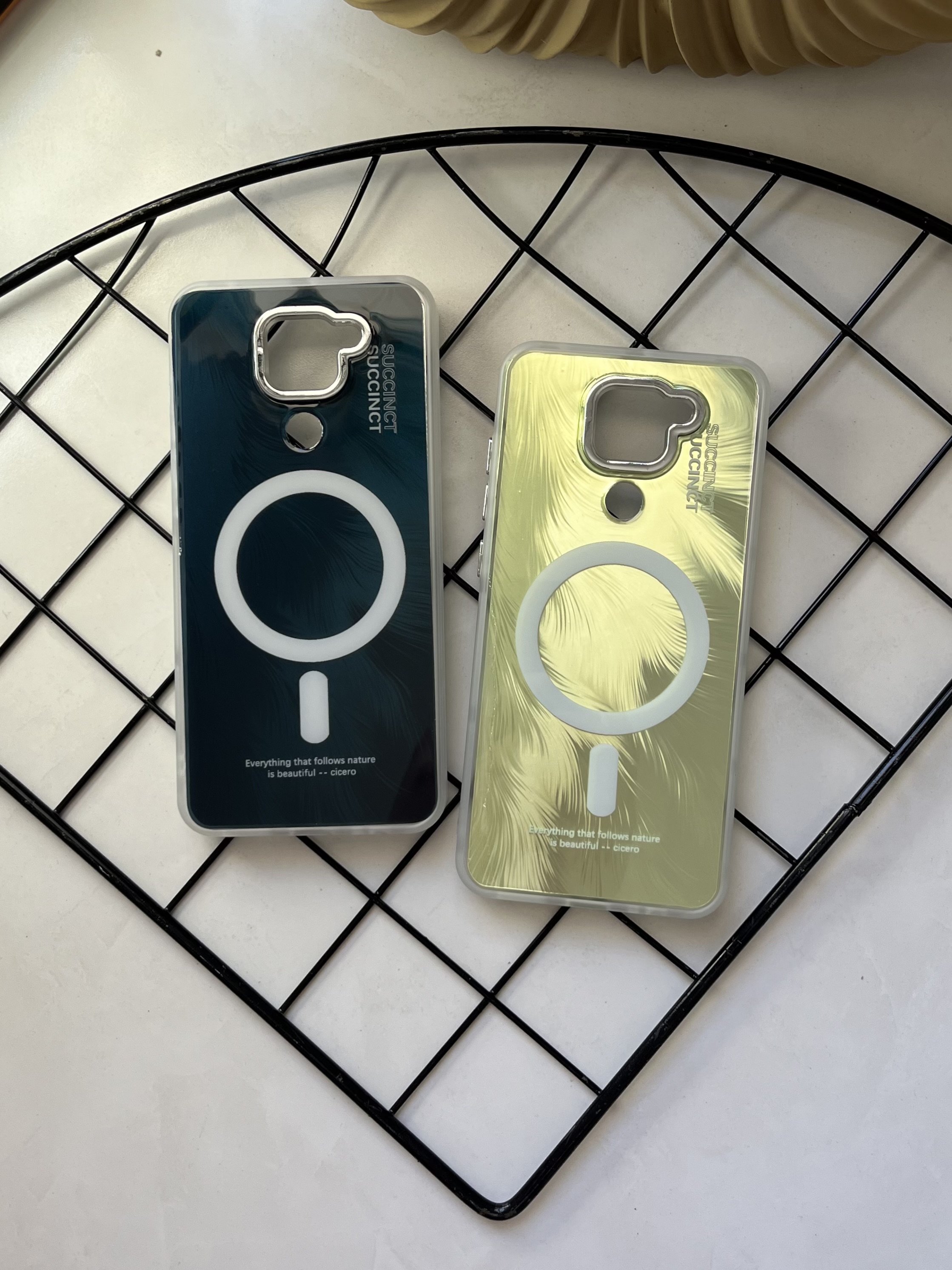 قاب گوشی شیائومی ردمی نوت 9 فانتزی طرح براش پر هولوگرامی