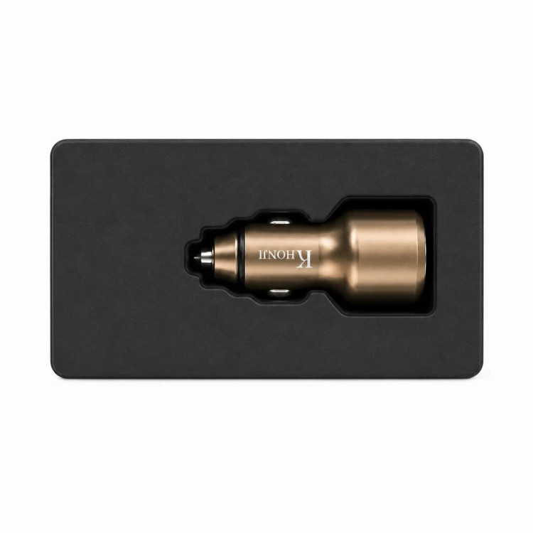 شارژر فندکی 48 وات دو پورت خنجی مدل KH.B.003 فست شارژ